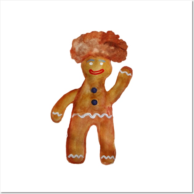 Gingerbread Man Wall Art by Manitarka